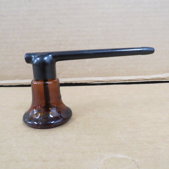 Vtg DeVilbiss Medical Nose & Throat Atomizer Amber Glass Bottle Sprayer - Picture 1 of 5